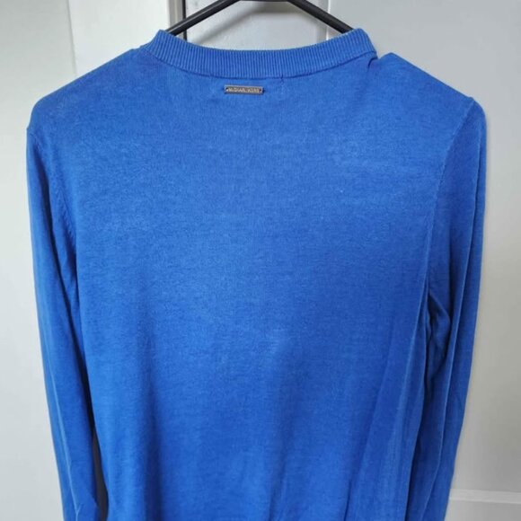 Michael Kors blue embellished sweater size small - Picture 2 of 3